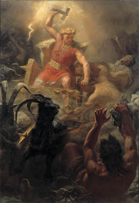 Thor battles the Giants